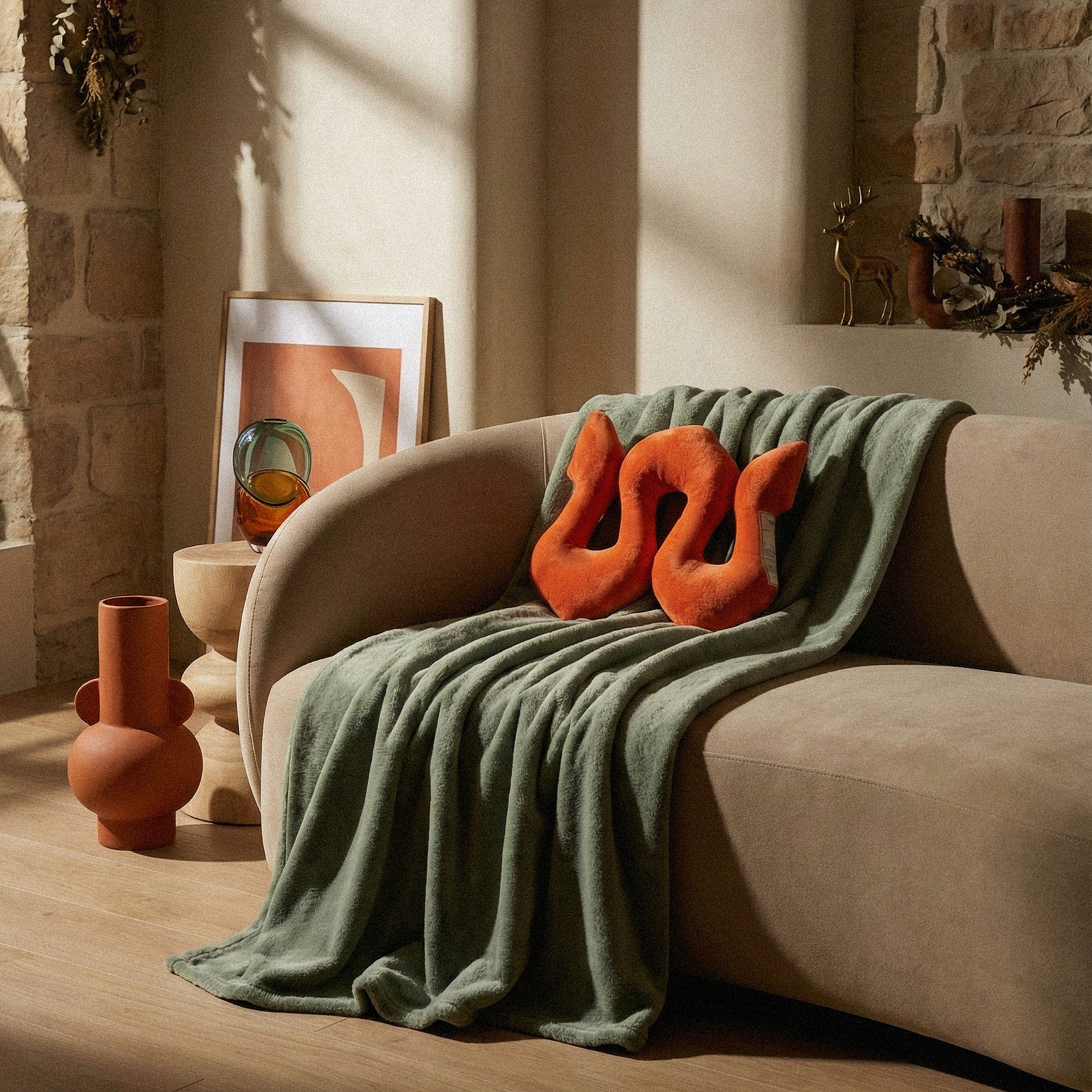 Squiggle Mate Dekoratif Yastık - Görsel 2