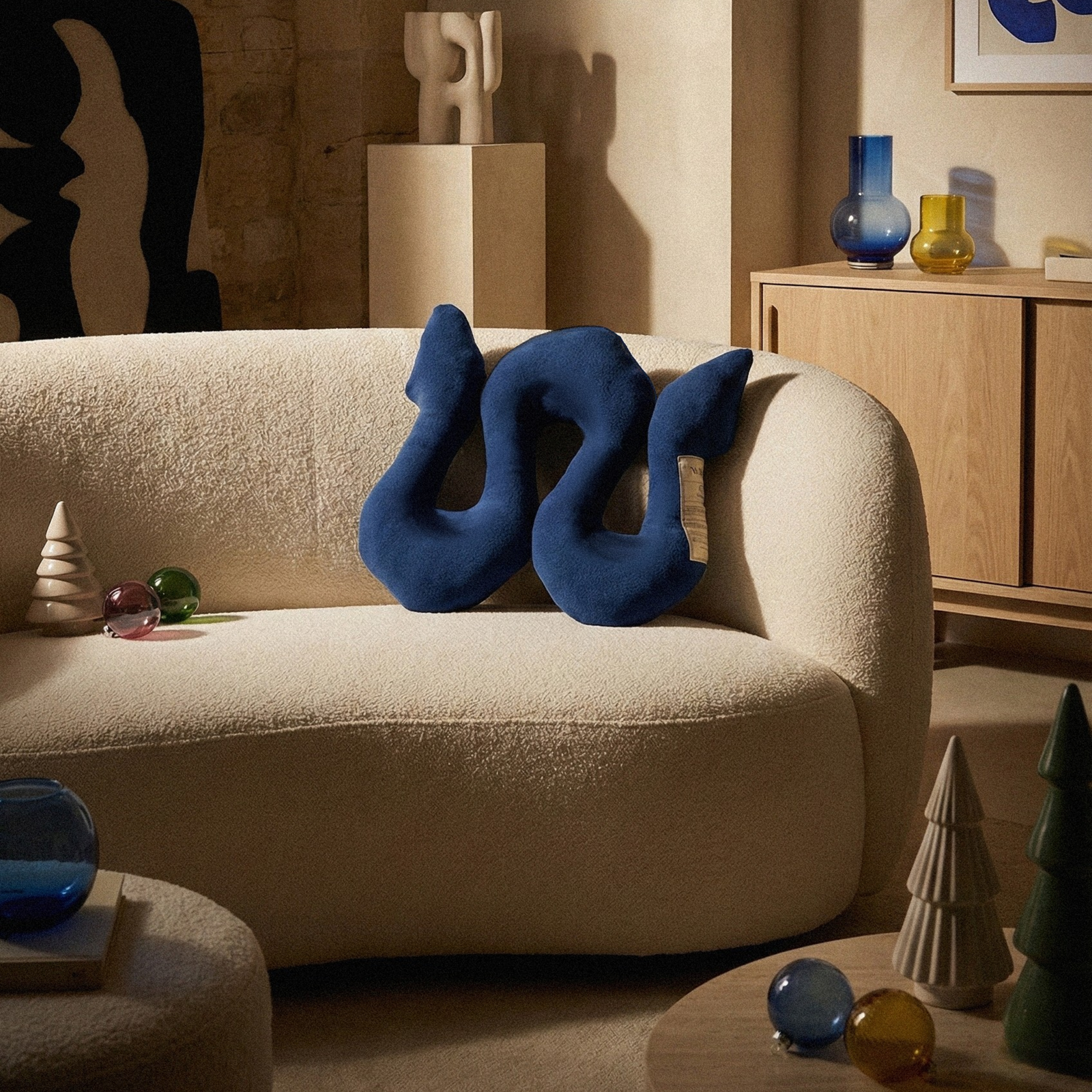 Squiggle Mate Dekoratif Yastık - Görsel 2