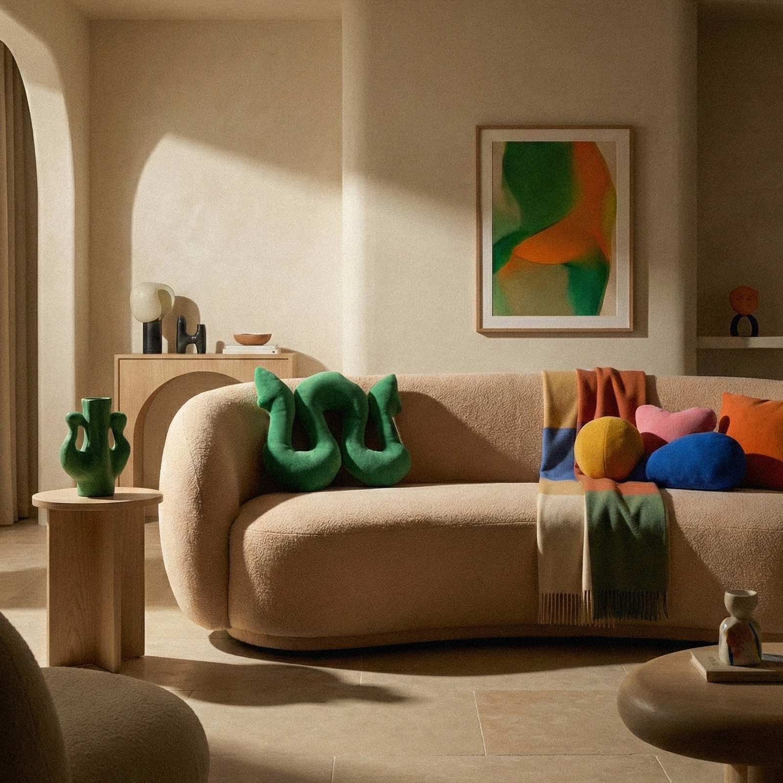 Squiggle Mate Dekoratif Yastık - Görsel 2